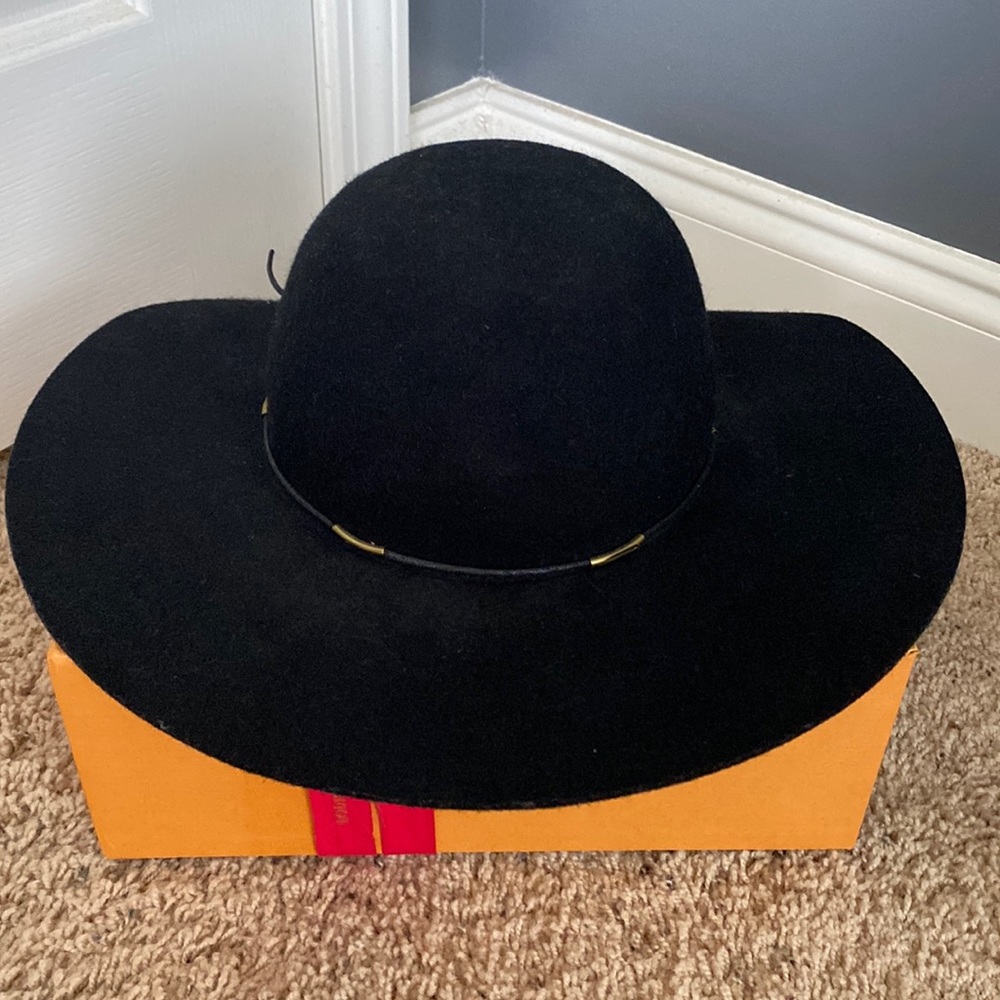 Black Felt Sunhat